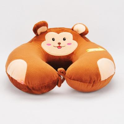 China Cute Soft NECK Travel Plush Stuffed Animal Toys Monkey U Neck Pillow for sale