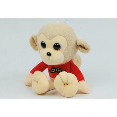 China Free Sample Plush Toy China Factory Customized Small Monkey Soft Toy Stuffed Monkey Plush With T-shirt for sale