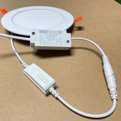 China BANQCN 3CCT 6W 12W 18w Modern Adjustable Recessed Round CCT Led Panel Light for sale