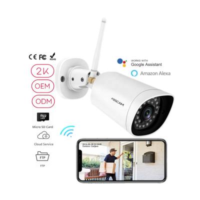 China NIGHT VISION Foscam 2k wifi bullet IP camera WI fi cctv night vision bullet wireless two way audio outdoor camera for sale