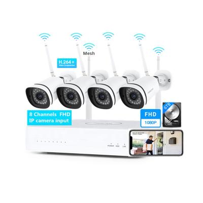 China NVR NVR NIGHT VISION wireless cctv kit cctv camera security smart home wifi security camera system for sale