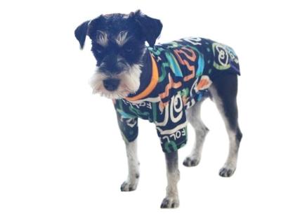 China New Viable Pet Clothes Spring And Summer House Dog Clothes Doodle Design Fashion Cat T-shirt for sale