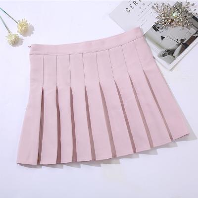 China Anti-Static Korean Vintage Skirt Stock Version Wrap Pleated Women Skirts for sale