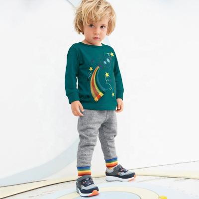 China Fashion Cartoon Top and Pant Winter Clothing Sets Latest Design Embroidered 3 Years Old Boys Boy Fashion 100% Cotton Casual Clothes for sale