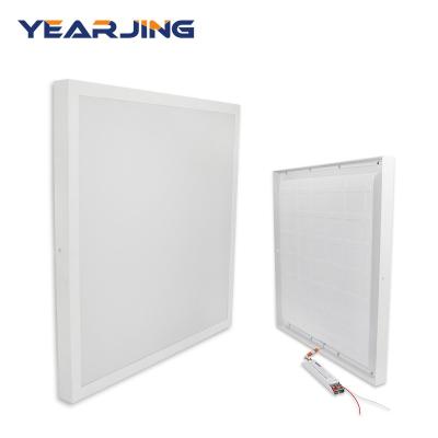 China Top Quality Low Price Urface Mounted Flat Frame Troffer Ceiling Square Ultra Slim Led Panel Light for sale