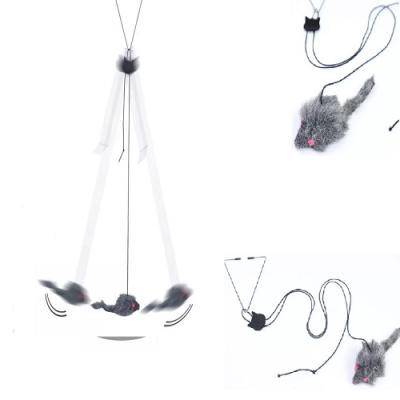 China Kitten Pet Cat Toy Cat Toy Wire Hunter Retractable Rope Cat Toy Mouse Hanging Funny Cat Supplies for sale