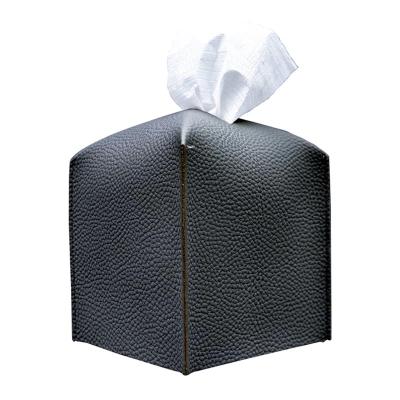 China White Leather Tissue Box Cover Square Removable PU Tissue Holder RV Facial Tissue Holder Dispenser For Office Car for sale