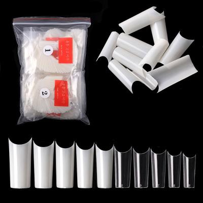 China Flexibility Easy Tapered Short XL XXL XXXL C Curve Square Nail Tips for sale