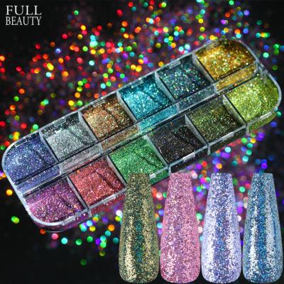 China Wholesale Nail Art 2021 Nail Art Personal Laser Dye Laser Glitter DIY Chrome Powder Glare Dipping Dust Powder For Nails Art for sale