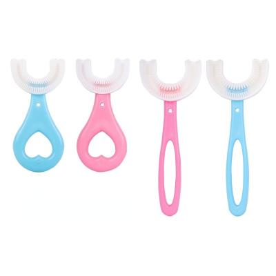 China Makeup Baby Toothbrush Children 360 Degree Child Toothbrush Teethers Soft Silicone Baby Brush Kids Teeth for sale