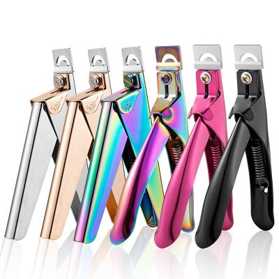 China Luxury Nail Cutters Luxury Acrylic Gel Finger Nail Tips Cutter Clipper Clipper Luxury French False French Girl Nail Care Tools for sale