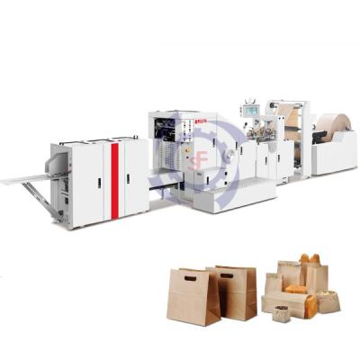 China High Efficiency Brown Craft Paper Bag Making Machine Convenient Operation For Making Grocery Paper Bag Machine for sale