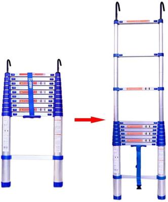 China Folding Ladders Atelescoping Ladder with Detachable Hook for Industrial Household Daily Use, Blue, 330Lbs for sale