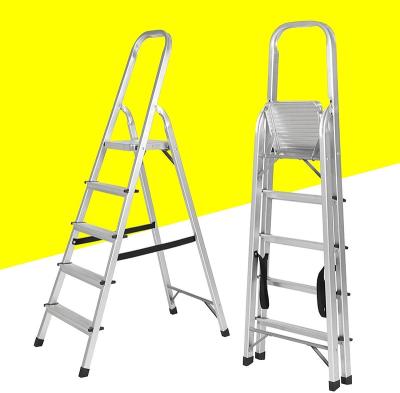 China Lightweight Aluminum Folding Ladders Platform Step Ladder Folding Foldable Household Fold Ladder 150KG Perfect For Home, Kitchen for sale