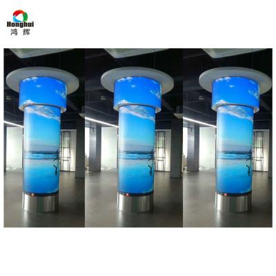 China P1.875 P2 P2.5 P3 P4 Indoor Creative Advertising Cylinder LED Display Flexible Soft LED Screen Module for sale