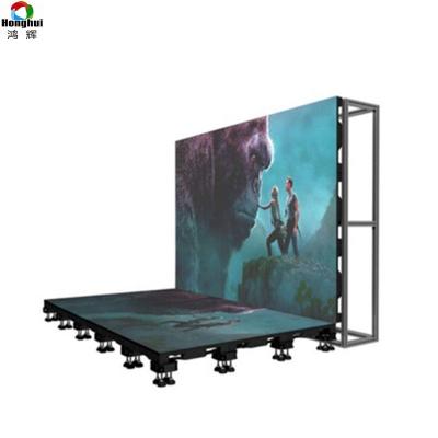 China Indoor rental interactive dance floor led screen P6.25 P3.91 P4.81 for stage, night club, KTV, bar for sale