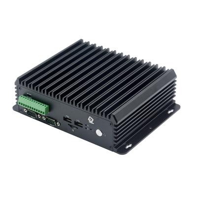 China All Aluminum L4 DDR4 Fanless Mini CPU I7 6650U 2.2GHz Fanless Industrial PC Fanless Industrial PC for sale