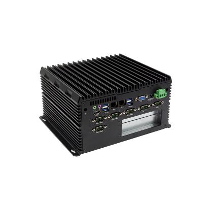 China All Aluminum CPU I7 6650U 2.2GHz Mini Fanless Fanless Industrial PC PE DDR4 Industrial PC for sale