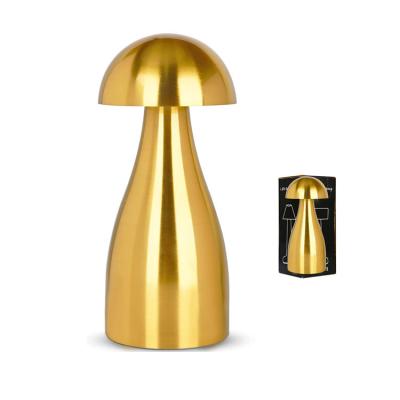 China Modern Wireless Touch Sensor LED Mini Gold Bar Battery Operated Table Lamp Rechargeable Industrial Desk Lamp With Portable Night Light for sale