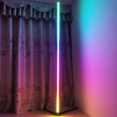 China Nordic Modern Corner Floor Lamp Wholesale Price Factory Price RGB Color Changing Corner Led Floor Lamp for sale