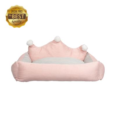 China Ultra Soft Washable Plush Round Washable Cushion Cat Bed Pet Beds Luxury Stocked Dog Bed for sale