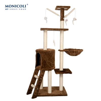 China Viable Factory Cat Climbing Frame Cat Tower Cat Tree Supply Witness for sale