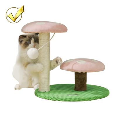 China Wholesale Custom Cute Design Simple Climbing Pole Cats Scratch Wood Treehouse Viable Manufacturer Large for sale