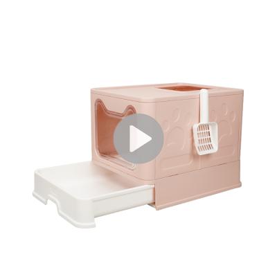 China Sustainable Drawer Type Plastic Cat Litter Box Toilet Boxes From China Supplier for sale