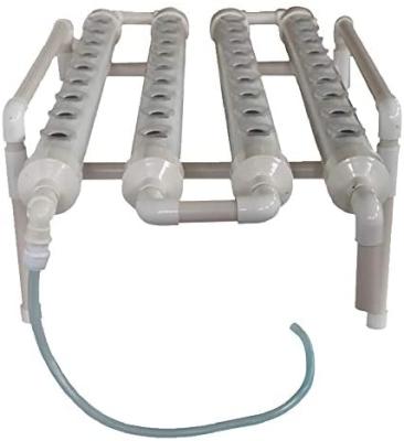 China Hot Selling Easily Assembled 36 Holes 1 Row Nft Channels For Hydroponic Nft Growing System In PVC Pipe For Indoor DIY Garden Plants for sale