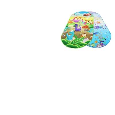 China Outdoor Camping Hiking Oval Blanket Pad Moving Mat For Kids Theater House Play Tent Soft Coral for sale