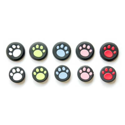 China Easy Installation Cat Paw Thumb Grips PS4 3D Controller Analog Silicone Gamepad PS4 Thumb Protective Grips for sale