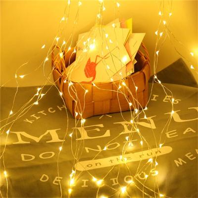 China Copper Wire Light String Solar Powered Led String Lights Garden Christmas Decorative Holiday Led Fairy String Light for sale