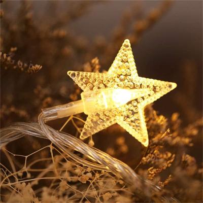 China String Light 220v/110v 10m Pentagon Waterproof Led String Lights Outdoor Christmas Decorations Star Fairy Copper Wire for sale