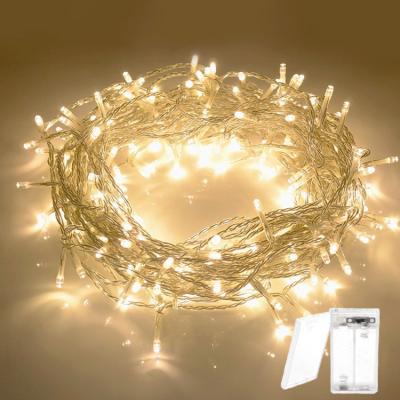 China String Lights LED String Lights Transparent 2m 20leds Battery Operated Portable Outdoor Holiday Decorative Lighting 2aa for sale