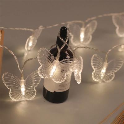 China Decoration Lighting 3.5m Butterfly Led Curtain Lights 20 Led String Light Home Decor For Bedroom Tree Festival Decoration for sale