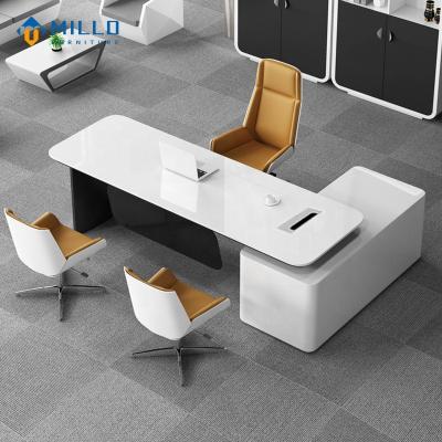 China L Shape Office Factory Customized Table Modern Wooden L Shape Office Manager Office Furniture Executive Office Desk for sale