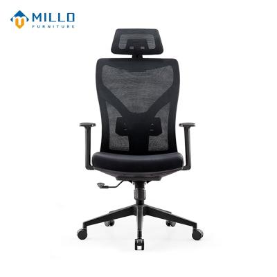 China (Size)High Quality Adjustable Mesh Chair Ergonomic Tall Back Office Chair Customized Mesh With Headrest for sale