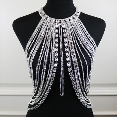 China Pretty Sexy Waist Beads Body Jewelry Wholesale Sexy Women Rhinestone Belly Chain Hot Shinning Silver Casual Jewelry for sale