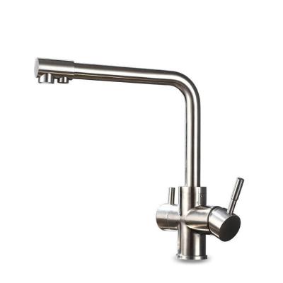 China Thermostatic Faucets Brushed Nickel Sink Mixer 304 Stainless Steel High Water Faucet For Sink Filter Drinking Water Faucet Kitchen for sale