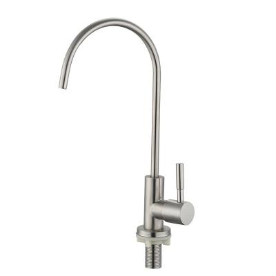 China Modern Water Filter Faucet Brushed Nickel 304 Stainless Steel Faucet High Cost Direct Drinking Water Kitchen Faucet for sale