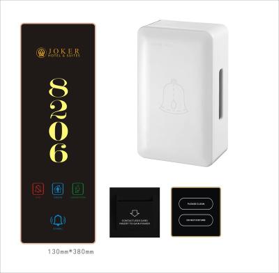 China 2.4G Wireless Hotel DND System with Electronic Room License Plate, Room Service Switch and Doorbell for sale