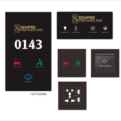 China Touch button hotel room service panel with touch switch for DND and DIAL ROOM buttons for sale