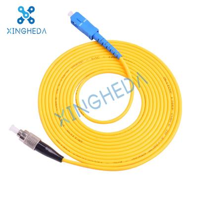 China sc-fc single-mode single-core fiber jumper 1m 3m 5m 10m 20m 30m tail fiber for sale