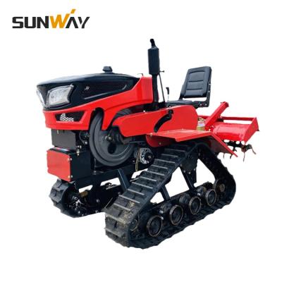 China Small Working Farm Traktor Pertanian Agricultural Machinery 25HP Crawler Tractor For Gadern / Farm / Greenhouse for sale