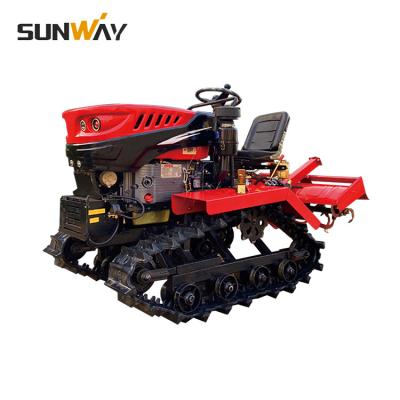 China Farm Work Machinery 25hp 25 Hp Track Tractor Agricultural Rubber Wide Machined Farm Mini Crawler Tractor for sale