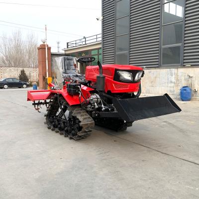 China Small farm working machinery rotavator equipment rotavator tractor china remote control crawler tractor for sale