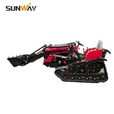 China Chinese Farm Work Machinery 50HP Agriculture Used Small Rubber Track Cultivator Mini Crawler Farm Tractor for sale