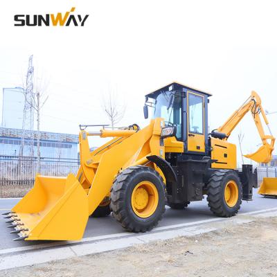 China Contruction/Building/Farm Earth/Sand Moving 1 Ton 1.5 Ton 2.5 Ton 4x4 Wheel Backhoe Loader Chinese Mini Wheel Articulated Backhoe Loader for sale