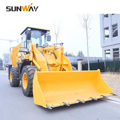 China High quality construction/building/control moving new Front End Bucket Small Mini diesel 4 wheel Front Loader farmland/sand and backhoe for sale