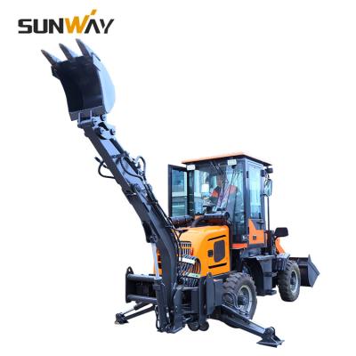 China Construction / Building / Farm / Sand Moving China 4x4 Wheel Drive 1000kg 1T 1ton WZ08-12 08-12 0.8 Bucket 1.2m3 Capacity Backhoe Loaders for sale